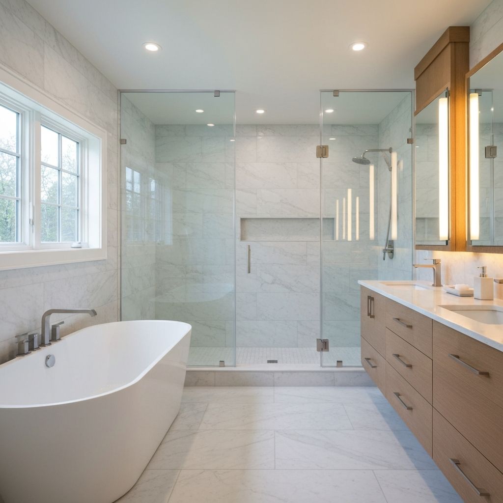 Bathroom remodeling project in Fairfax, Virginia