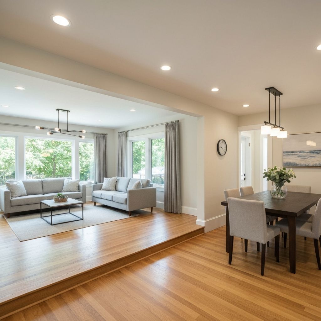 Basement remodeling project in Northern Virginia